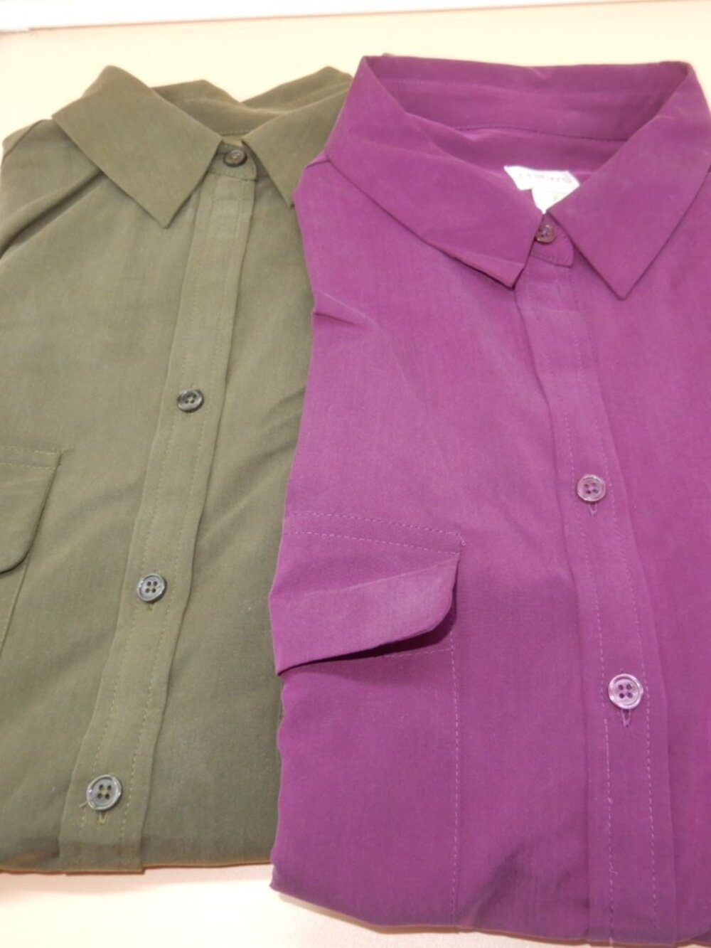 Chico’s Button‎ Front Flap Pocket L/S Shirt Size 3 XL
